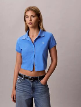 Polo corto de jersey refrescante