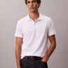 Polo de mezcla de algodón liso con Monogram Polo de mezcla de algodón liso con Monogram