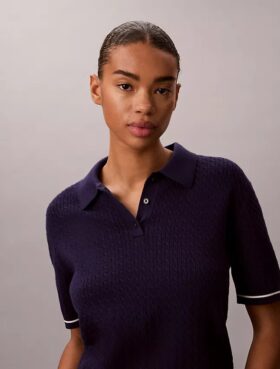 Polo de punto trenzado Monologo