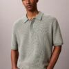 Polo de punto waffle de algodón suave Polo de punto waffle de algodón suave