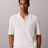 Polo de punto waffle de algodón suave Polo de punto waffle de algodón suave