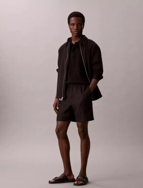 Polo de punto waffle de algodón suave