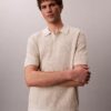 Polo de punto waffle de algodón suave Polo de punto waffle de algodón suave