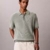 Polo de punto waffle de algodón suave Polo de punto waffle de algodón suave