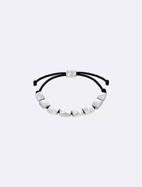 Pulsera de cuentas con forma rectangular orgánica