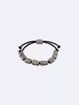 Pulsera de cuentas con forma rectangular orgánica
