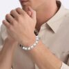 Pulsera de cuentas con forma rectangular orgánica Pulsera de cuentas con forma rectangular orgánica