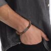 Pulsera de cuentas cuadradas