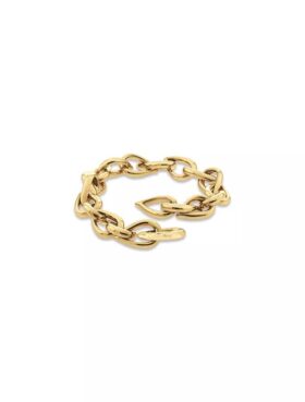 Pulsera de eslabones esculturales