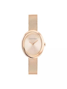 Reloj con bisel contorneado y esfera ovalada