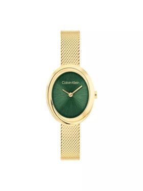 Reloj con bisel contorneado y esfera ovalada
