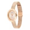 Reloj con bisel contorneado y esfera ovalada