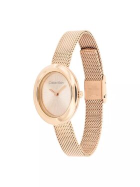 Reloj con bisel contorneado y esfera ovalada