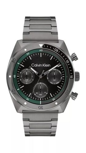 Reloj con brazalete de eslabones multifunción