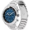 Reloj con brazalete de eslabones multifunción