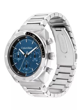 Reloj con brazalete de eslabones multifunción