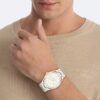 Reloj con brazalete de eslabones multifunción