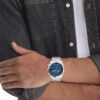 Reloj con brazalete de eslabones multifunción