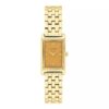 Reloj con brazalete de eslabones y esfera rectangular