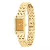 Reloj con brazalete de eslabones y esfera rectangular