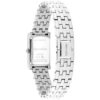 Reloj con brazalete de eslabones y esfera rectangular