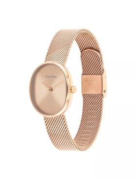 Reloj con brazalete de malla redonda