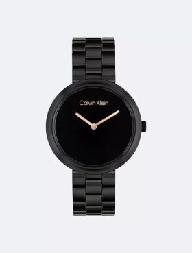 Reloj con caja de cerámica monocromática