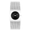 Reloj con esfera geométrica y brazalete de malla