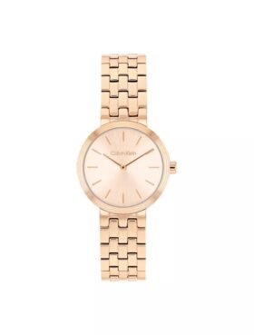 Reloj con esfera refinada y brazalete de eslabones
