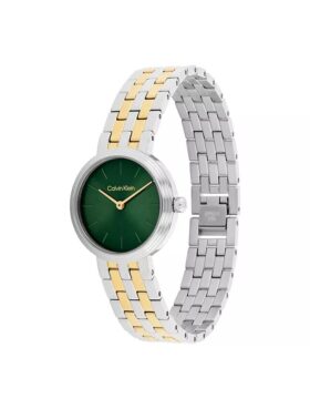 Reloj con esfera refinada y brazalete de eslabones