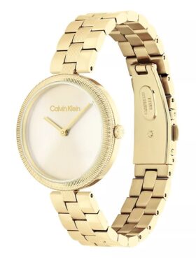 Reloj con pulsera de eslabones minimalistas