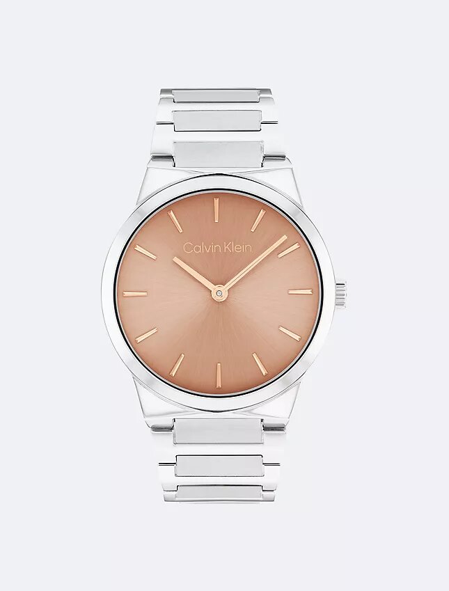 Reloj de 32 mm con brazalete de eslabones integrados minimalista Reloj de 32 mm con brazalete de eslabones integrados minimalista
