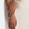 Reloj de 32 mm con brazalete de eslabones integrados minimalista Reloj de 32 mm con brazalete de eslabones integrados minimalista