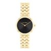 Reloj moderno con esfera y brazalete de eslabones
