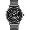 Reloj multifunción con esfera expuesta y brazalete de eslabones Reloj multifunción con esfera expuesta y brazalete de eslabones