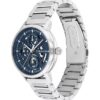 Reloj multifunción con esfera expuesta y brazalete de eslabones Reloj multifunción con esfera expuesta y brazalete de eslabones