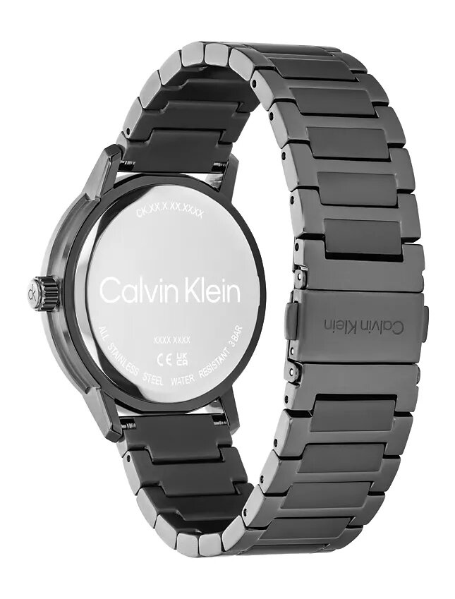 Reloj multifunción con esfera expuesta y brazalete de eslabones Reloj multifunción con esfera expuesta y brazalete de eslabones