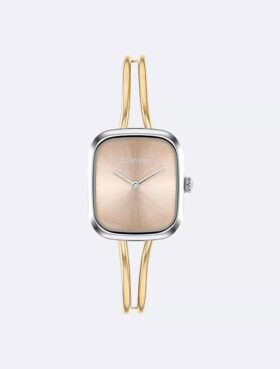 Reloj tipo brazalete con esfera cepillada