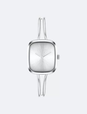 Reloj tipo brazalete con esfera cepillada