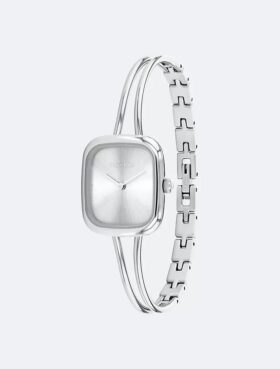 Reloj tipo brazalete con esfera cepillada