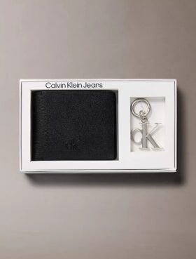 Set de regalo con cartera de piel refinada + llavero