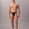 Slip deportivo de microfibra y encaje Slip deportivo de microfibra y encaje
