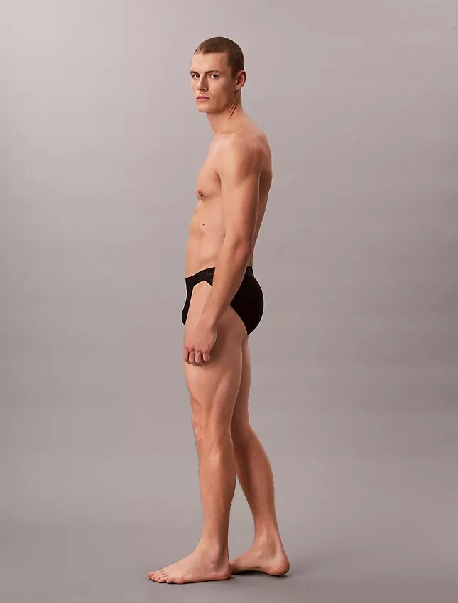 Slip deportivo de microfibra y encaje Slip deportivo de microfibra y encaje