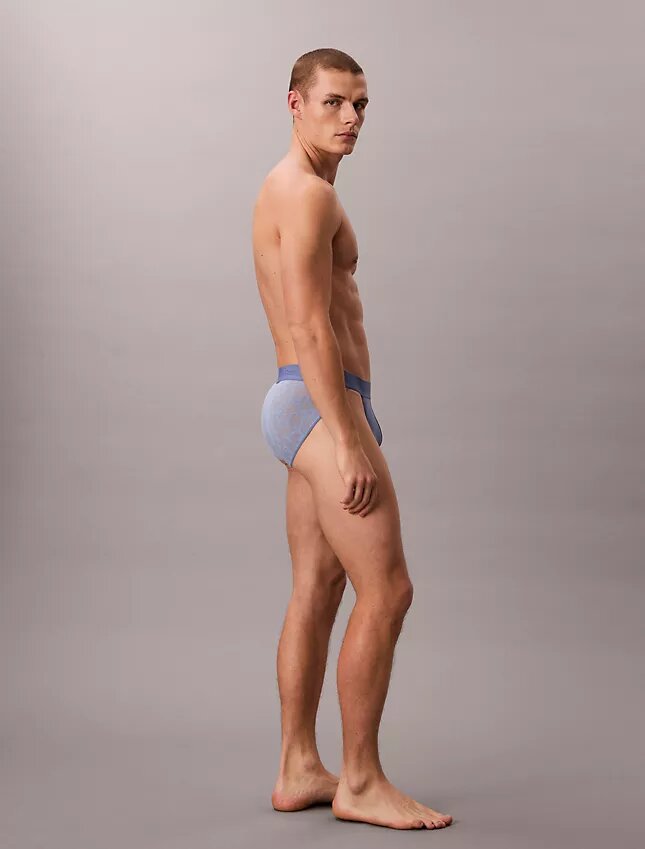 Slip deportivo de microfibra y encaje Slip deportivo de microfibra y encaje