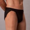 Slip deportivo de microfibra y encaje Slip deportivo de microfibra y encaje