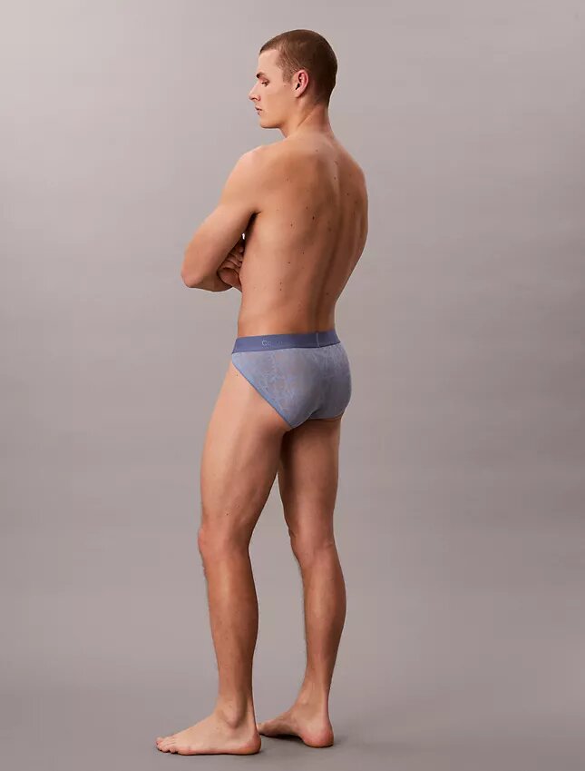 Slip deportivo de microfibra y encaje Slip deportivo de microfibra y encaje