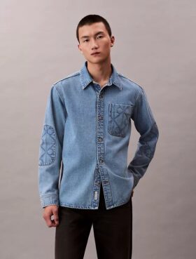 Sobrecamiseta Denim con emblema de los 90