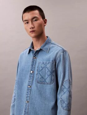 Sobrecamiseta Denim con emblema de los 90