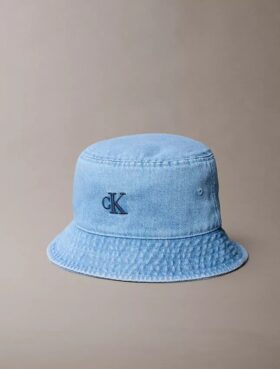 Sombrero de pescador de denim con monograma