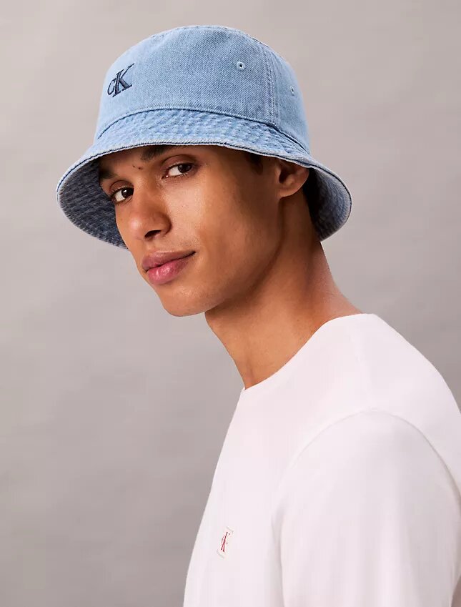 Sombrero de pescador de denim con monograma Sombrero de pescador de denim con monograma